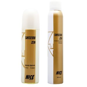 بادی اسپلش زنانه نایس پاپت مدل shiseido zen حجم 250 میلی لیتر به همراه اسپری بدن زنانه نایس پاپت مدل shiseido zen حجم 200 میلی لیتر