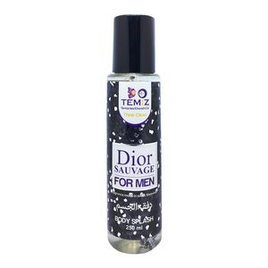 بادی اسپلش مردانه تمیز مدل dior sauvage حجم 250 میلی لیتر