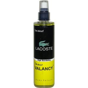بادی اسپلش مردانه والانسی مدل lacoste حجم 200 میلی لیتر