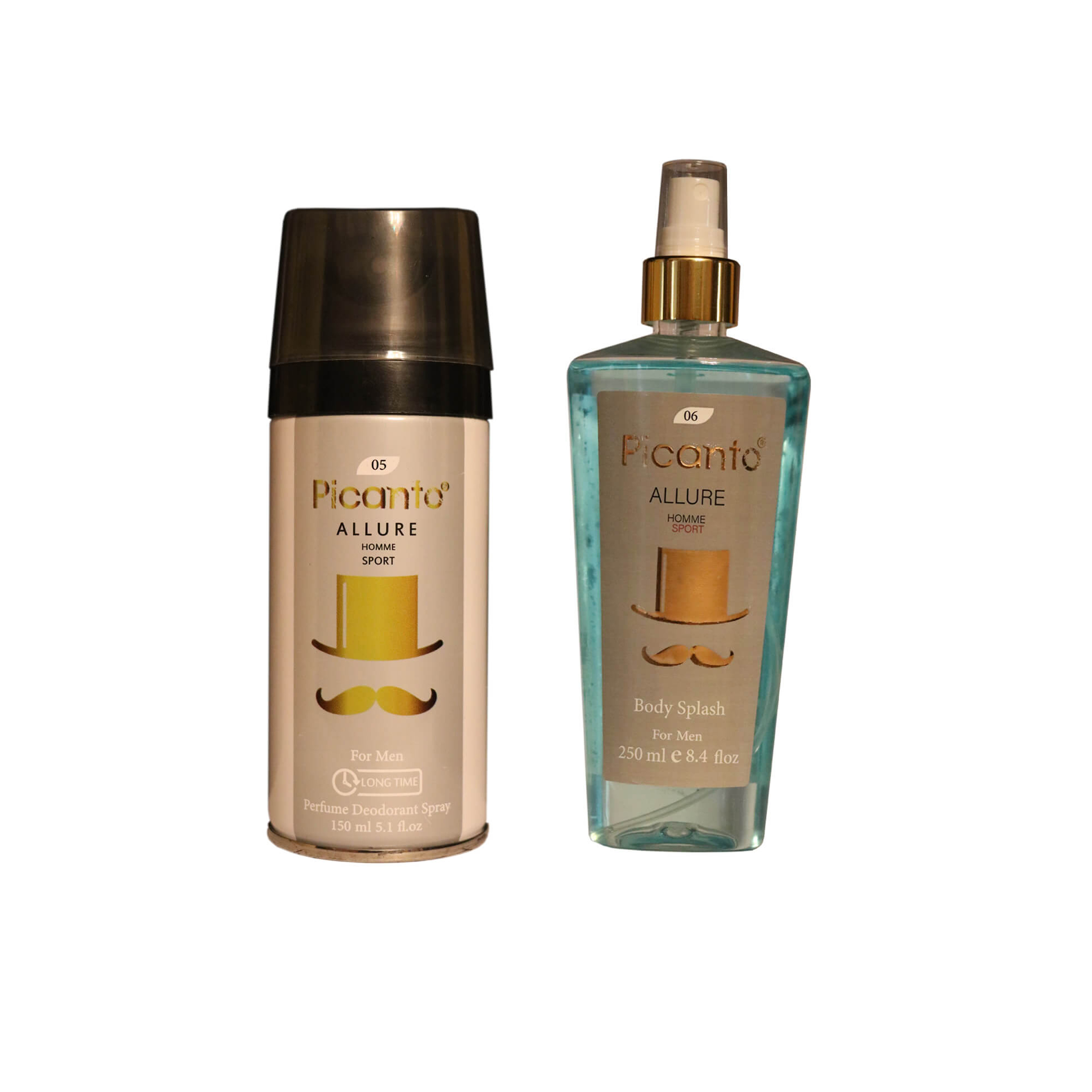 بادی اسپلش مردانه پیکانتو مدل allure حجم 250 میلی لیتر به همراه اسپری خوشبو کننده بدن حجم 150 میلی لیتر