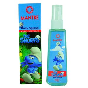 بادی اسپلش کودک مانتره مدل smurfs حجم 80 میلی لیتر