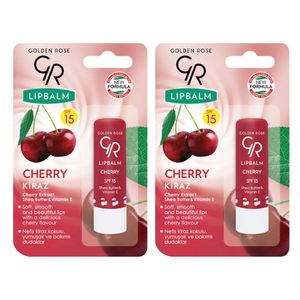 بالم لب گلدن رز مدل cherry مجموعه 2 عددی