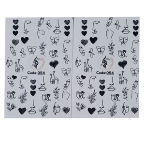 برچسب لنز ناخن رویاسنتر مدل054 مجموعه 2 عددی