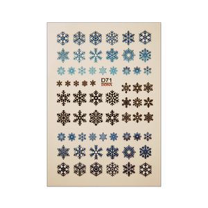 برچسب لنز ناخن مدل برف کد d71