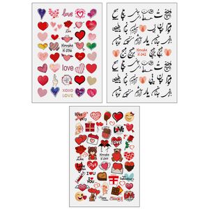 برچسب لنز ناخن مدل عشق کد n36 42 49 مجموعه 3 عددی