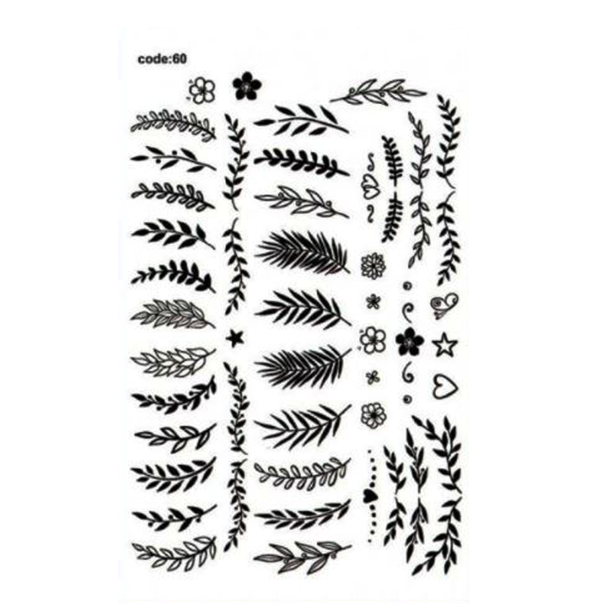 برچسب لنز ناخن کد 60