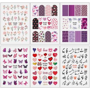 برچسب لنز ناخن کد n1726 مجموعه 6 عددی