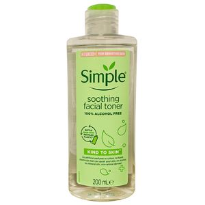 تونر پاک کننده صورت سیمپل مدل soothing حجم 200 میلی لیتر