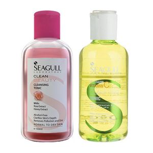 تونیک پوست سی گل مدل rose حجم 150 میلی لیتر به همراه تونیک پوست سی گل مدل clarifying حجم 150 میلی لیتر