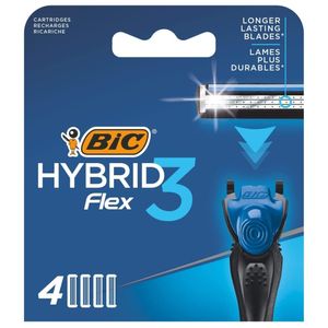 تیغ یدک بیک مدل hybrid 3 flex مجموعه 4 عددی