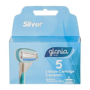 تیغ یدک سیلور مدل gloria بسته 4 عددی