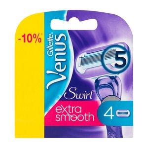 تیغ یدک ژیلت سری venus swirl مدل extra smooth بسته 4 عددی