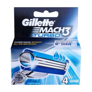 تیغ یدک ژیلت مدل mach 3 turbo ‏بسته 4 عددی