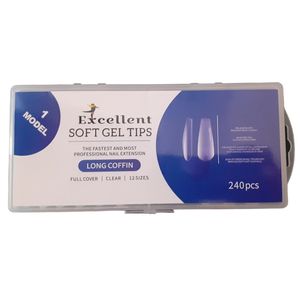 تیپ ژلیکس اکسلنت مدل long coffin بسته 240 عددی