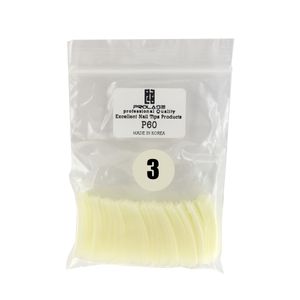 تیپ کاشت ناخن پرولایز شماره p60  3 بسته 50 عددی