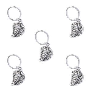 حلقه تزیینی مو طرح برگ کد sl 01 بسته 5 عددی