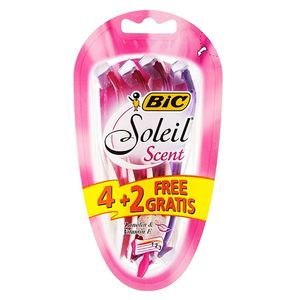 خود تراش بیک مدل soleil scent بسته 6 عددی