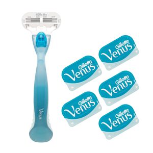 خود تراش ژیلت مدل venus به همراه تیغ یدک مدل vgw00765 بسته 5 عددی