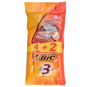 خودتراش بیک مدل se3 6 بسته 6 عددی