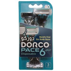 خودتراش دورکو مدل pace 6 disposable بسته 3 عددی
