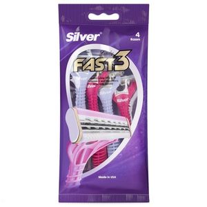 خودتراش سیلور مدل fast 3 بسته 4 عددی