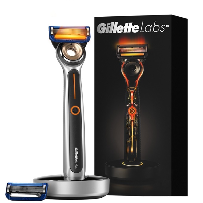خودتراش ژیلت مدل labs heated razor به همراه تیغ یدک