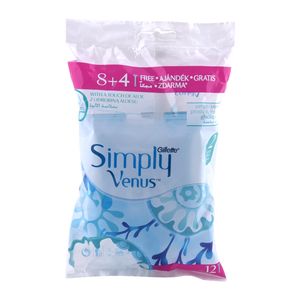 خودتراش ژیلت مدل simply venus بسته 12 عددی