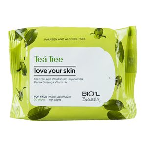 دستمال مرطوب بیول مدل tea tree بسته 20 عددی