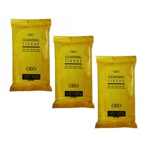 دستمال مرطوب جیو مدل vitamin بسته 30 عددی