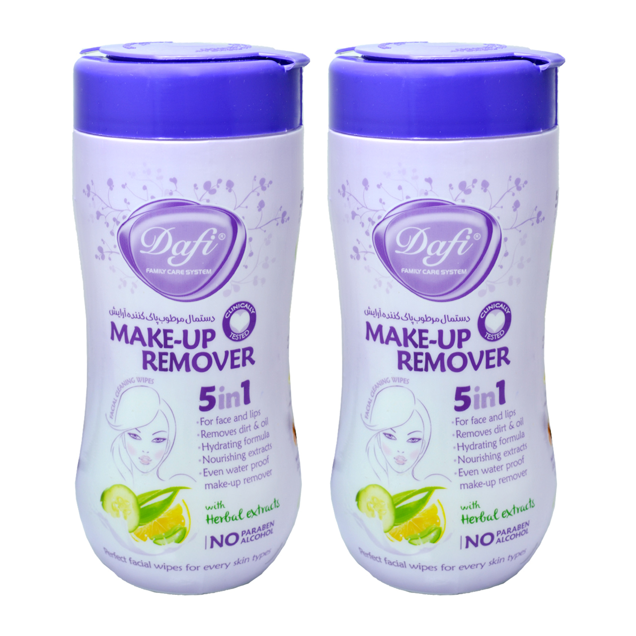 دستمال مرطوب دافی مدل 5in1 مجموعه 2 عددی