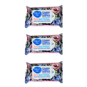 دستمال مرطوب دافی مدل anti bacterial gn20 مجموعه 3 عددی