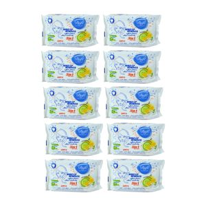 دستمال مرطوب دافی مدل lc مجموعه 10 عددی