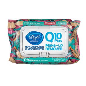 دستمال مرطوب دافی مدل q10 plus stop irriation بسته 50 عددی
