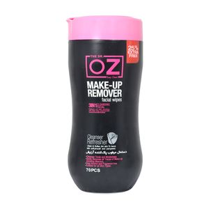 دستمال مرطوب دکتر آز مدل makeup remover بسته 70 عددی