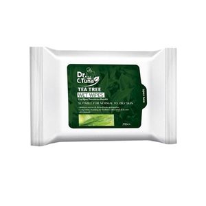 دستمال مرطوب دکتر جی تونا مدل tea tree بسته 20 عددی