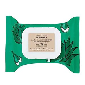 دستمال مرطوب سفورا مدل aloe vera بسته 20 عددی