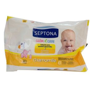 دستمال مرطوب سپتونا مدل antibacterial بسته 20 عددی