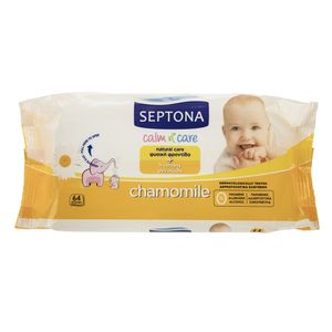 دستمال مرطوب سپتونا مدل antibacterial سری عصاره بابونه بسته 64 عددی