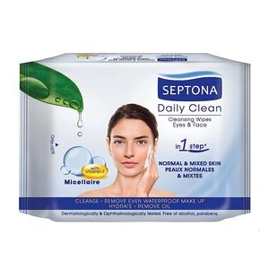 دستمال مرطوب سپتونا مدل micellaire بسته 20 عددی