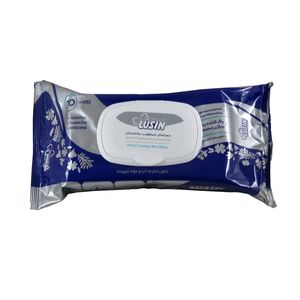 دستمال مرطوب لوسین مدل antibacterial بسته 70 عددی