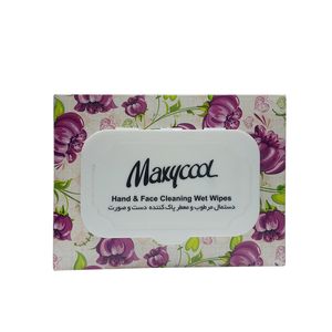 دستمال مرطوب ماکسی کول مدل hand & face بسته 40 عددی