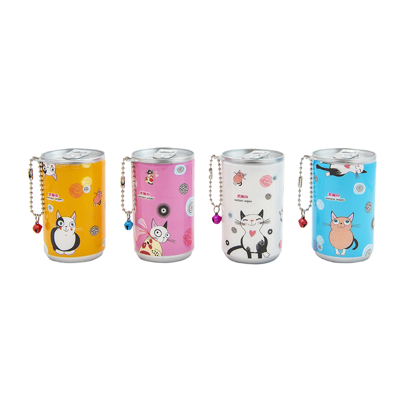 دستمال مرطوب مدل cute cats مجموعه 4 عددی