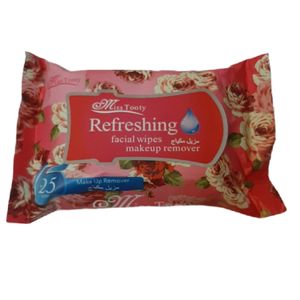 دستمال مرطوب میس توتی مدل refreshing بسته 25 عددی
