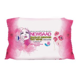 دستمال مرطوب نیوساد مدل +a بسته 20 عددی