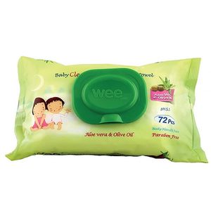 دستمال مرطوب وی تمیز کننده کودک  بسته 72 عددی