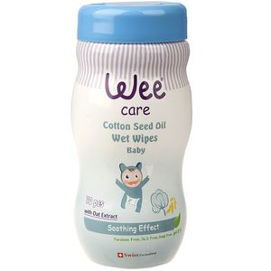 دستمال مرطوب وی مخصوص کودک مدل cotton seed oil بسته 70 عددی