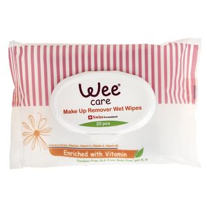 دستمال مرطوب وی مدل enriched with vitamin بسته 20 عددی