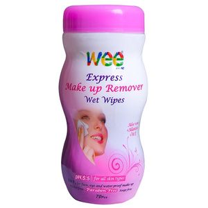 دستمال مرطوب وی پاک کننده آرایش  بسته 70 عددی
