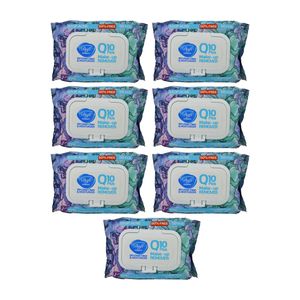 دستمال مرطوب پاک کننده آرایش دافی مدل q10 stop acne بسته 50 عددی مجموعه 7 عددی