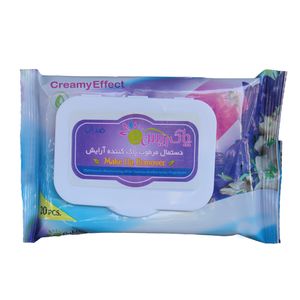 دستمال مرطوب پاک کننده آرایش ریس مدل taysiz بسته 20 عددی